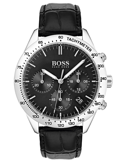 Picture of BOSS ΜΕΝ΄S WATCH CHRONO TACHYMETER BLACK DIAL AND STRAP