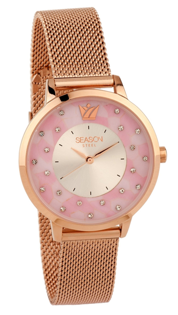 Picture of SEASON WOMEN΄S WATCH ROSE GOLDPLATED CASE AND BR