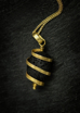 Picture of PENDANT 18K GOLD HANDMADE SPIRAL SHAPE WITH LAVA STONE