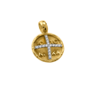 Picture of K9 YELLOW GOLD PENDANT - NEW BORN CHRISTIAN CHARM 