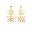 Picture of 14K GOLD ΝΕCKLACE - FLOWERS LASER CUT