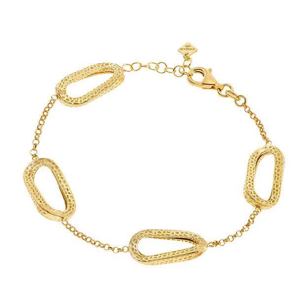 Picture of VOGUE 925 SILVER GOLD PLATED BRACELET