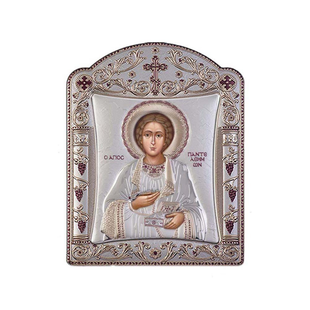 Εικόνα της ΑΣΗΜΕΝΙΑ ΕΙΚΟΝΑ - ΑΓΙΟΣ ΠΑΝΤΕΛΕΗΜΟΝΑΣ 17χ22 cm