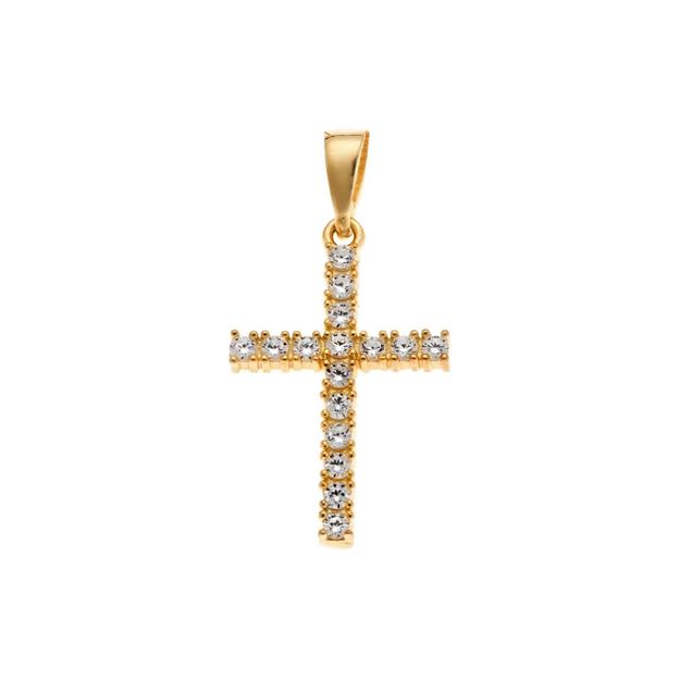 Εικόνα της ΕΠΙΧΡΥΣΟ ΚΟΛΙΕ ΑΣΗΜΙ 925 ΣΤΑΥΡΟΣ ΜΕ ΑΛΥΣΙΔΑ