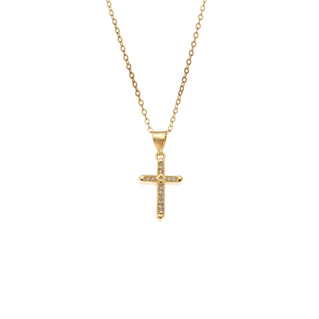 Εικόνα της ΕΠΙΧΡΥΣΟ ΚΟΛΙΕ ΑΣΗΜΙ 925 ΣΤΑΥΡΟΣ ΜΕ ΑΛΥΣΙΔΑ