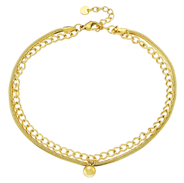 Εικόνα της ΕΠΙΧΡΥΣΟ ΑΤΣΑΛΙΝΟ ΒΡΑΧΙΟΛΙ ΓΙΑ ΤΟ ΠΟΔΙ