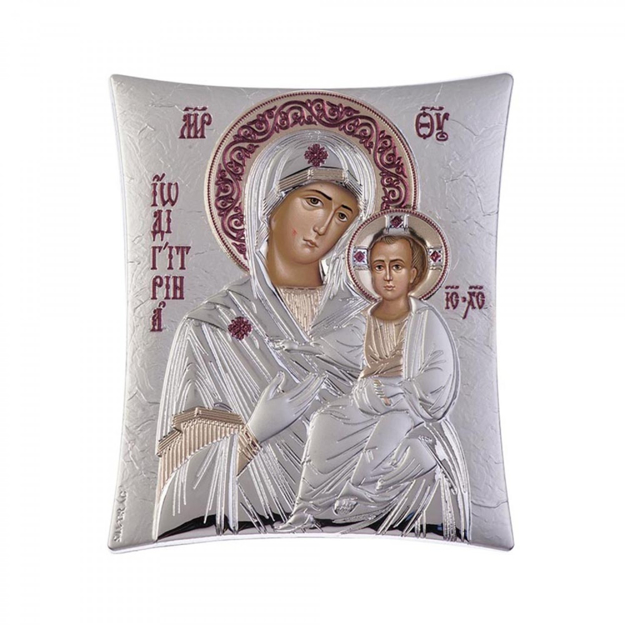 Εικόνα της ΕΙΚΟΝΑ ΑΣΗΜΕΝΙΑ 925 ΠΑΝΑΓΙΑ ΟΔΗΓΗΤΡΙΑ 21x25 