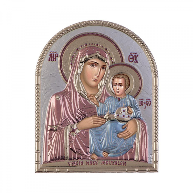 Εικόνα της ΕΙΚΟΝΑ ΑΣΗΜΕΝΙΑ 925 ΠΑΝΑΓΙΑ ΙΕΡΟΣΟΛΥΜΙΤΙΣΣΑ 16x20 ΟΒΑΛ