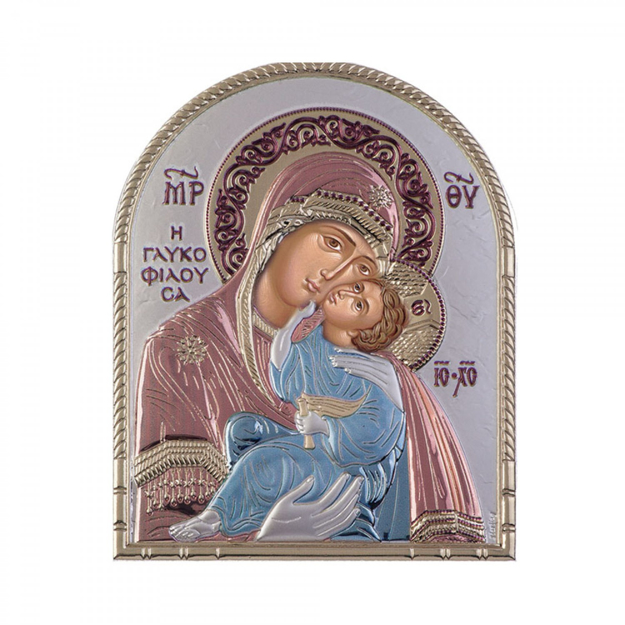 Εικόνα της ΑΣΗΜΕΝΙΑ ΕΙΚΟΝΑ - ΠΑΝΑΓΙΑ ΓΛΥΚΟΦΙΛΟΥΣΣΑ ΟΒΑΛ 16x20